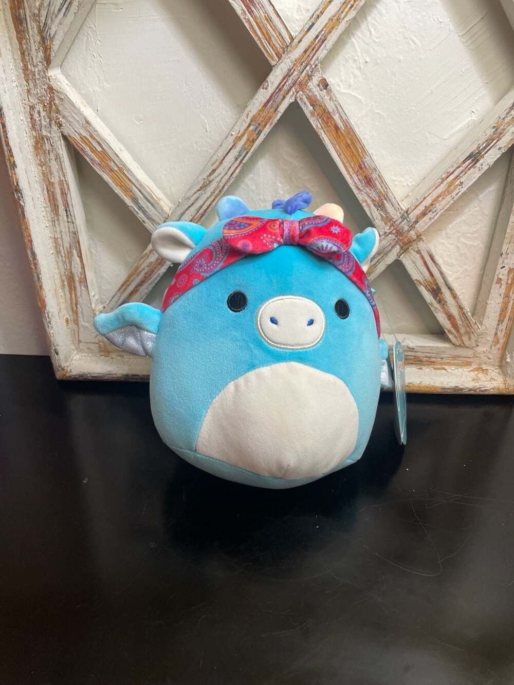 Squishmallows 8" Tatiana the Dragon with Red Paisley Headband Plush